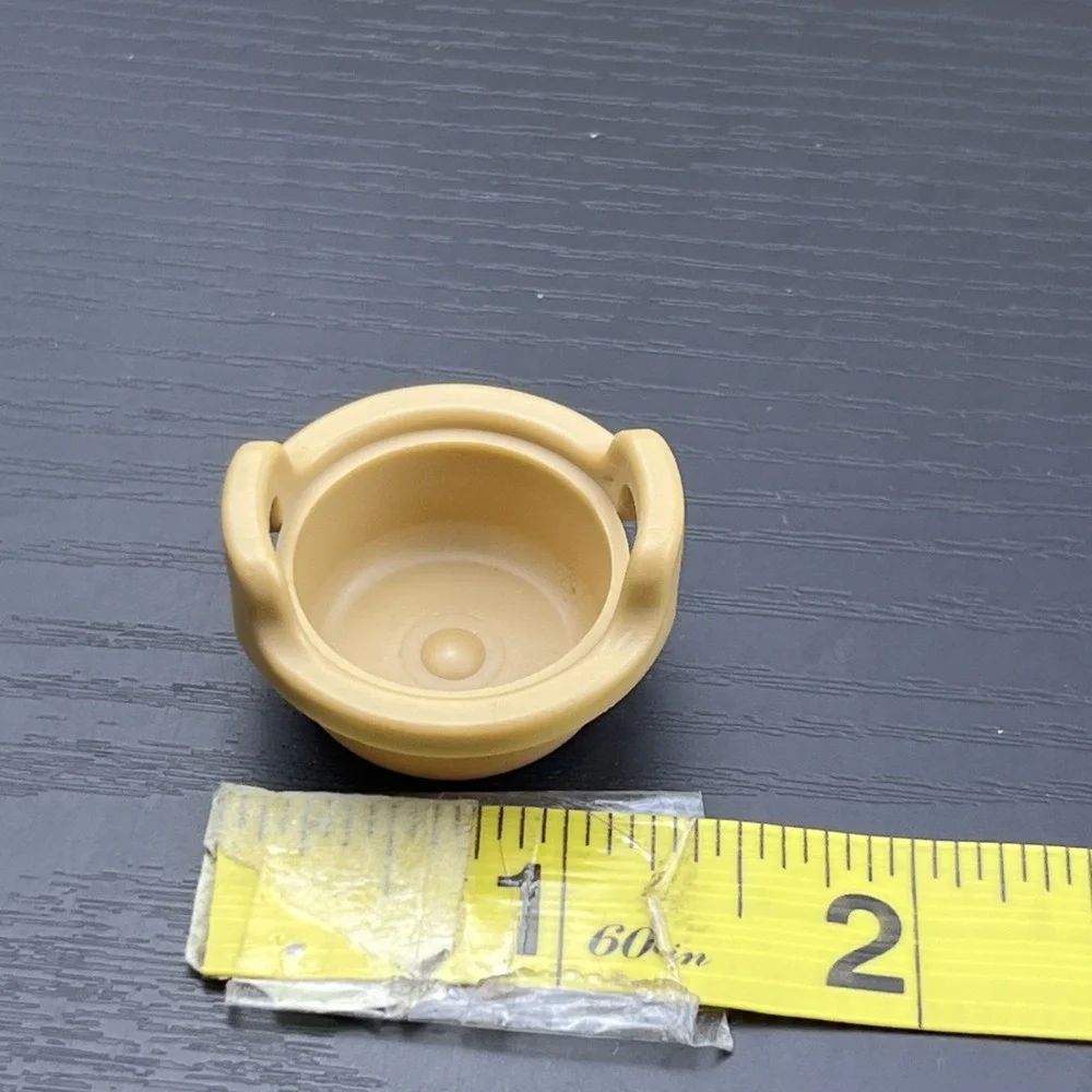 Vintage Playmobil Western Indian Camp 4431 Cooking Stand Clay Bowls Lot of 3